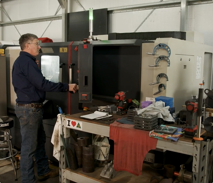KCL Industries workshop in Mackay featuring advanced CNC machining for precision mining components